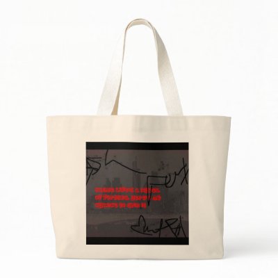 Street Canvas Bag with Tupac quote by caliracer