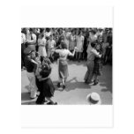 Street Dance, Crowley, Louisiana, 1930s Postcard