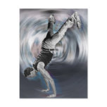 Street Dancing - Black and White postcards