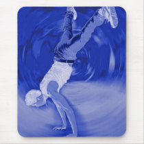Street Dancing - in Blue Mousepads
