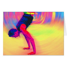 Street Dancing, Rainbow, Radial Card