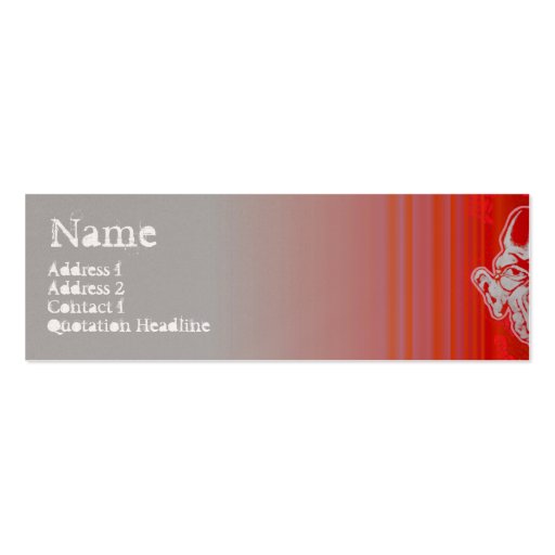 STREET FACES red Business Cards