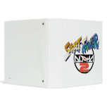 Street Fighter Alpha 2 Logo 3 Ring Binder
