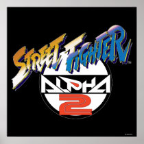 Street Fighter Alpha 2 Logo Poster