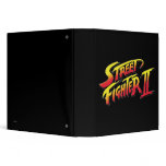 Street Fighter II Logo 3 Ring Binder