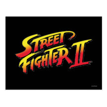 Street Fighter II Logo Post Cards