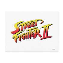 Street Fighter II Logo Postcard