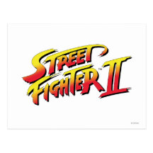 Street Fighter II Logo Postcard
