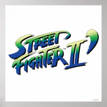 Street Fighter II' Logo Poster