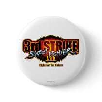 Street Fighter III 3rd Strike Logo Pinback Button