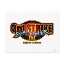 Street Fighter III 3rd Strike Logo Post Cards
