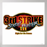 Street Fighter III 3rd Strike Logo Print