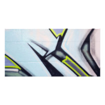 Street Graffiti Arrows Customized Photo Card