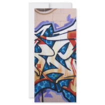 Street Graffiti Art Rack Card Template