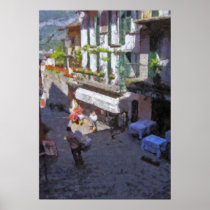 Street in Bellagio, Lake Como Poster posters