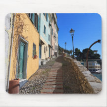 street in Bogliasco, Liguria, Italy Mousepad