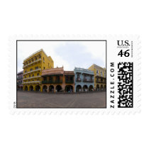 Street in Cartagena, Colombia postage