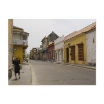 Street in Cartagena postcards