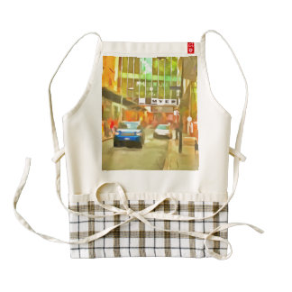 Street in Melbourne Zazzle HEART Apron