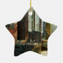 Street in New Castle Delaware Christmas Ornaments