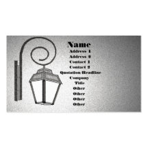 Street Lamp Business Cards