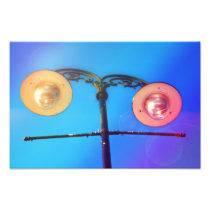 Street lamps photographic print