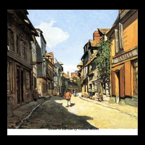 Street of Bavolle by Claude Monet Poster