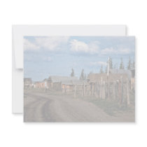 Street of Fort Yukon village invitations