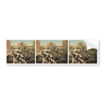 Street of the Tower of David, the bazaar, Jerusale Bumper Stickers