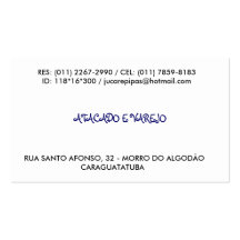 STREET SANTO ALFONSO, 32 - MOUNT OF THE COTTON     BUSINESS CARDS