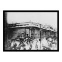 Street Scene at the Bank of England in London 1914 posters