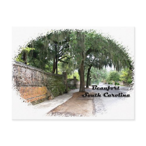 Street Scene, Beaufort, SC postcard