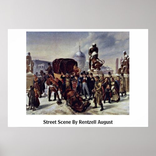 Street Scene By Rentzell August By Posters