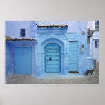 Street Scene, Chefchaouen (Morocco) Poster