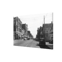 Street Scene in Port Townsend, WA Photograph Gallery Wrap Canvas