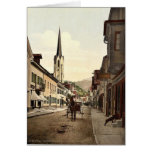 Street scene, Partenkirchen, Upper Bavaria, German Greeting Card