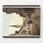 Street scene, Partenkirchen, Upper Bavaria, German Mouse Pad