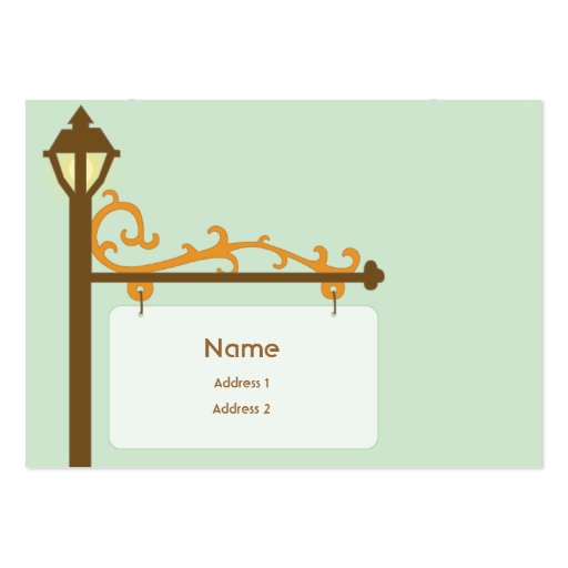 Street Sign - Chubby Business Card (front side)