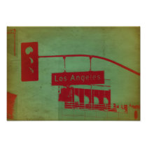 Street sign in Los Angeles Photo Art