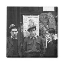 Street Toughs for FDR: 1936 Refrigerator Magnet