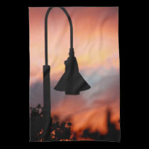 Streetlight Silhouette Sunset Twill Cotton Kitchen american mojo kitchen towels