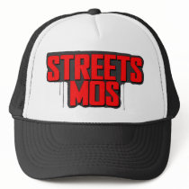 Streets Mos Paint Logo Trucker Cap (Black & White) hats by streetsmos Streets Mos Paint Logo Trucker Cap (Black & White) hats