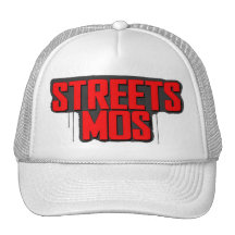 Streets Mos Paint Logo Trucker Cap (White) Trucker Hats