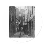 Streets of Glasgow Scotland 1868 Sticker