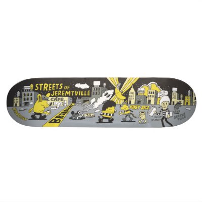 Streets of Jeremyville Skate Deck by Jeremyville