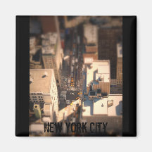 Streets of New York City Refrigerator Magnet