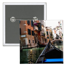 Streets of Venice Pinback Buttons
