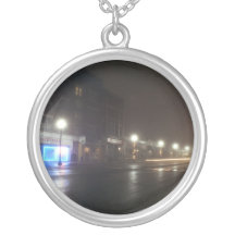 Streetscape IV  - Greenfield as Paris Custom Necklace