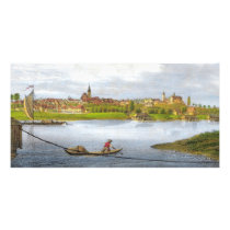 Strehla by Carl Wilhelm Arldt 1840 Photo Card