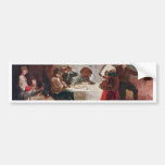 Streit At The Inn By Januarius Zick (Best Quality) Bumper Sticker